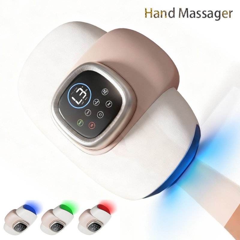 Relax - Spa & Wellness - 2026年式電動ハンドマッサージャー、光療法、エアプレッシャー、手首指圧、指のツボ押し、温熱ハンドマッサージデバイス、スパケア