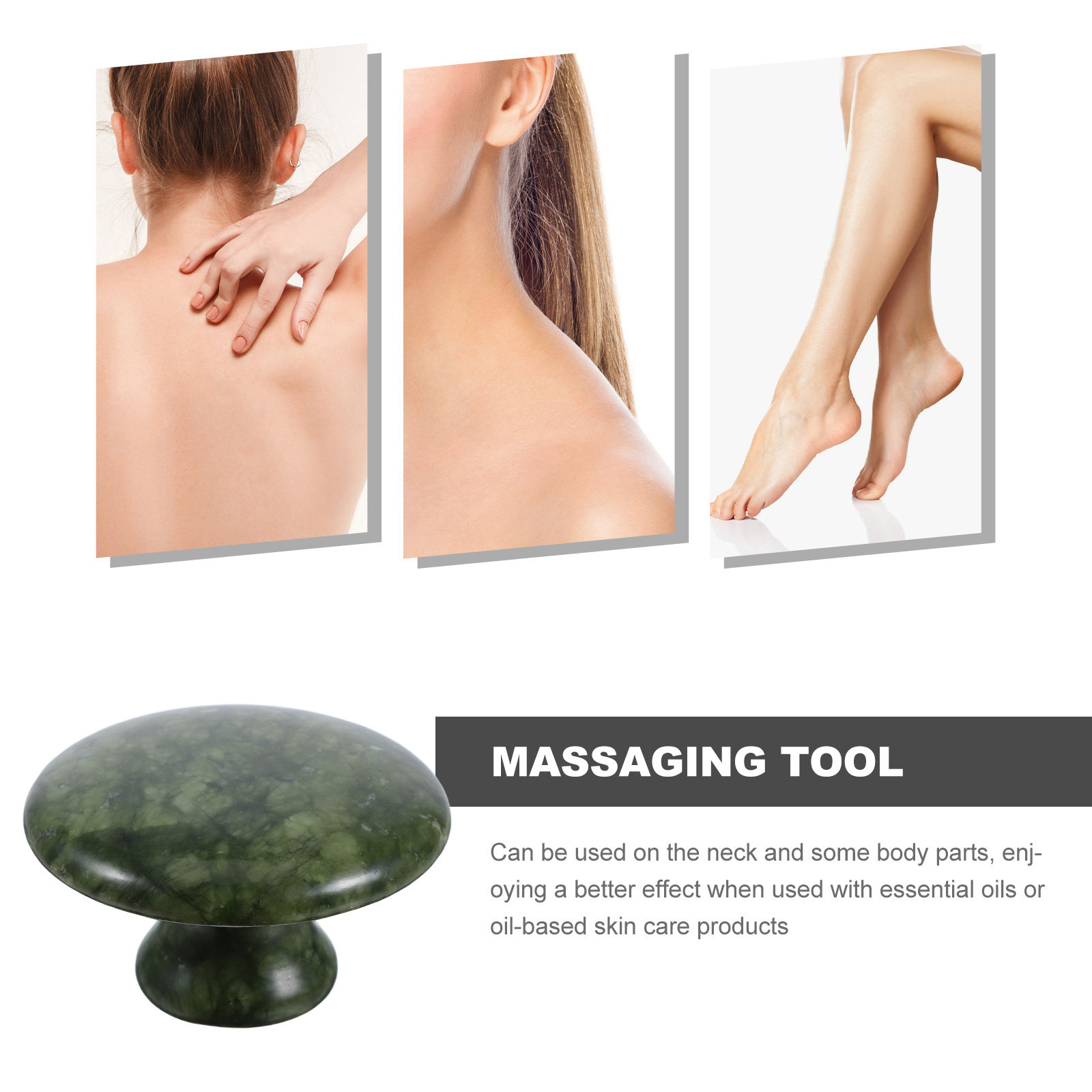 きのこ型翡翠マッサージストーン滑らかな質感のグアシャフェイシ - Relax - Spa & Wellness のレビューと価格