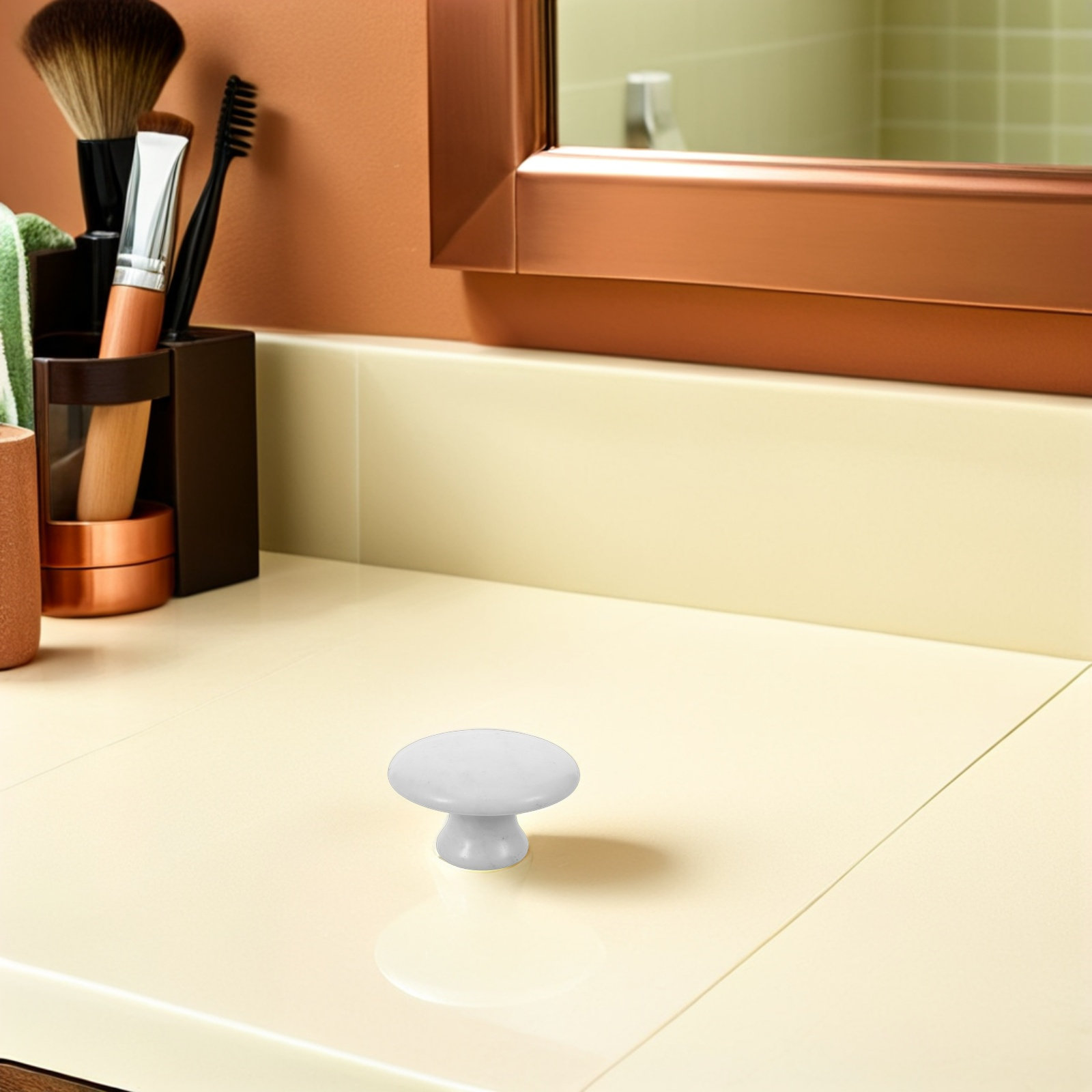 翡翠製フェイシャルマッサージローラー ホワイトマッシュルーム - Jade Roller Stone のレビューと価格