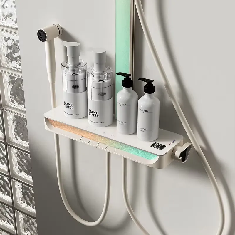 真鍮製デジタル滝シャワーセット壁掛けレインピアノスマートマッ - Spa & Wellness Paradies Braunschweig のレビューと価格