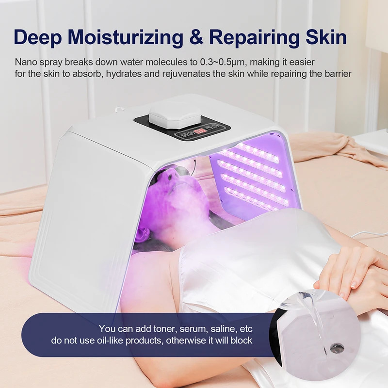 7 色 LED フォトン美容マスク肌保湿ナノスプレーフェイス - Spa & Wellness Paradies Braunschweig のレビューと価格