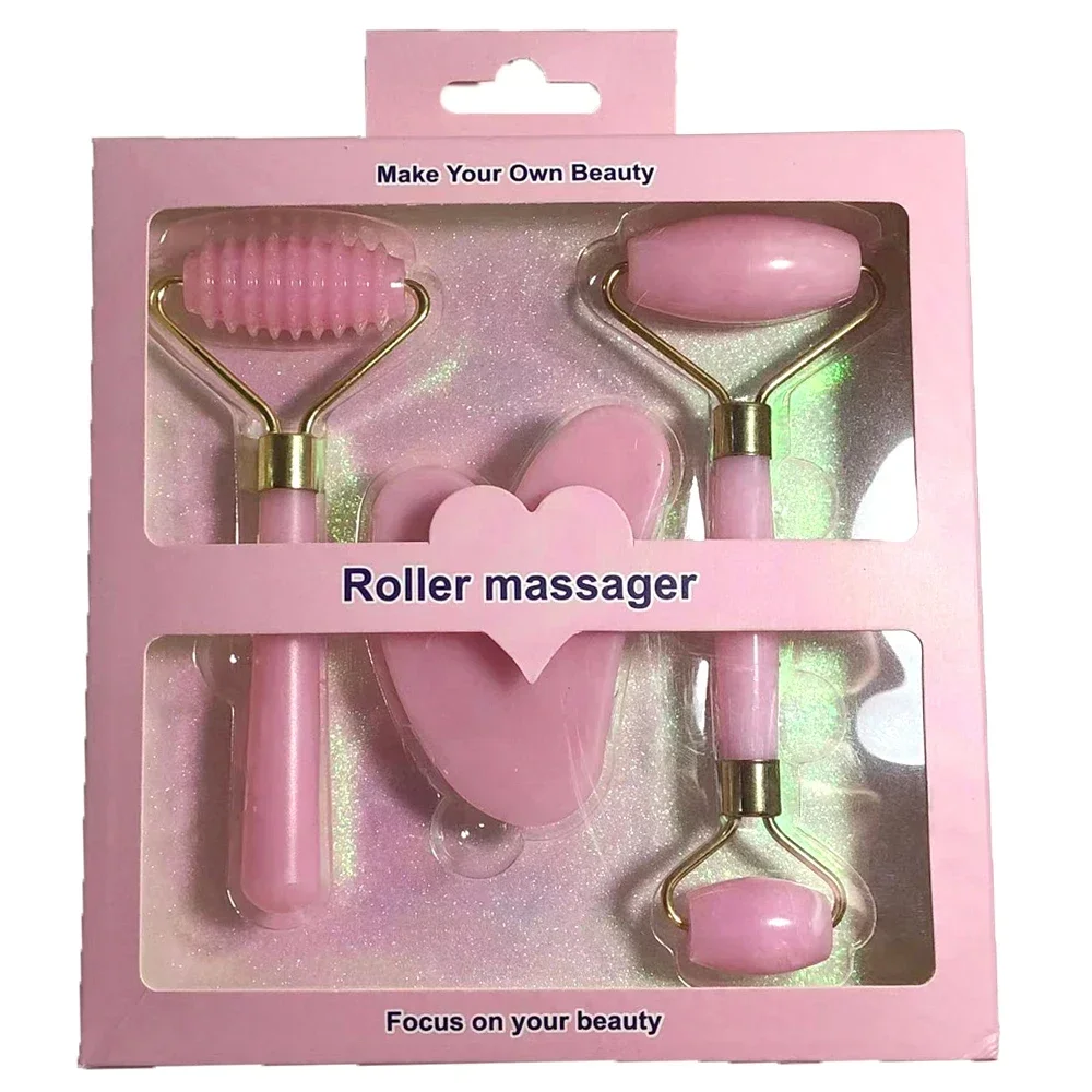 樹脂ローラーマッサージャー顔ボディかしゃではない翡翠石美顔器 - Jade Roller Stone のレビューと価格