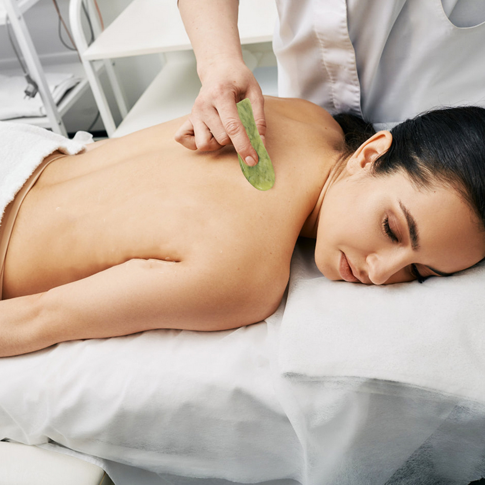 2 個天然翡翠グアシャスクレーピングプレートフェイシャルバッ - Relax - Spa & Wellness のレビューと価格