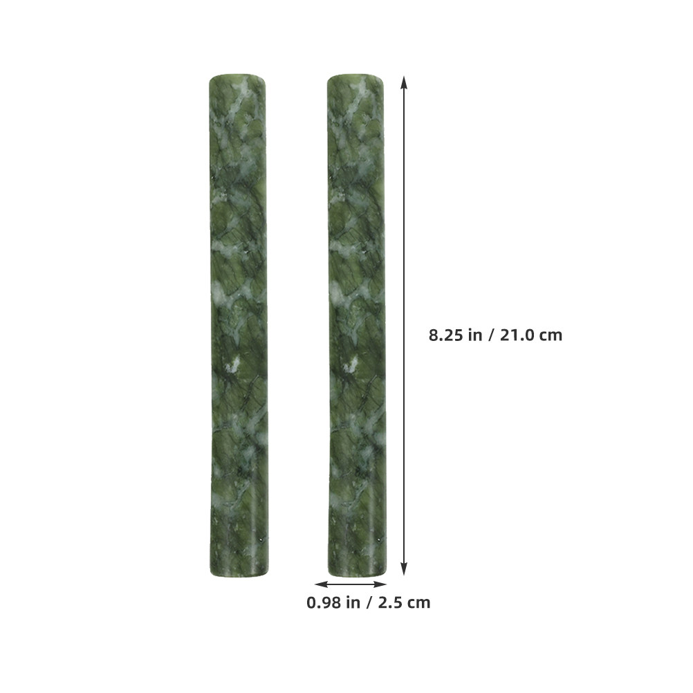2個セット 天然石生地ローラー 翡翠大理石製麺棒 ノンスティ - Jade Roller Stone のレビューと価格