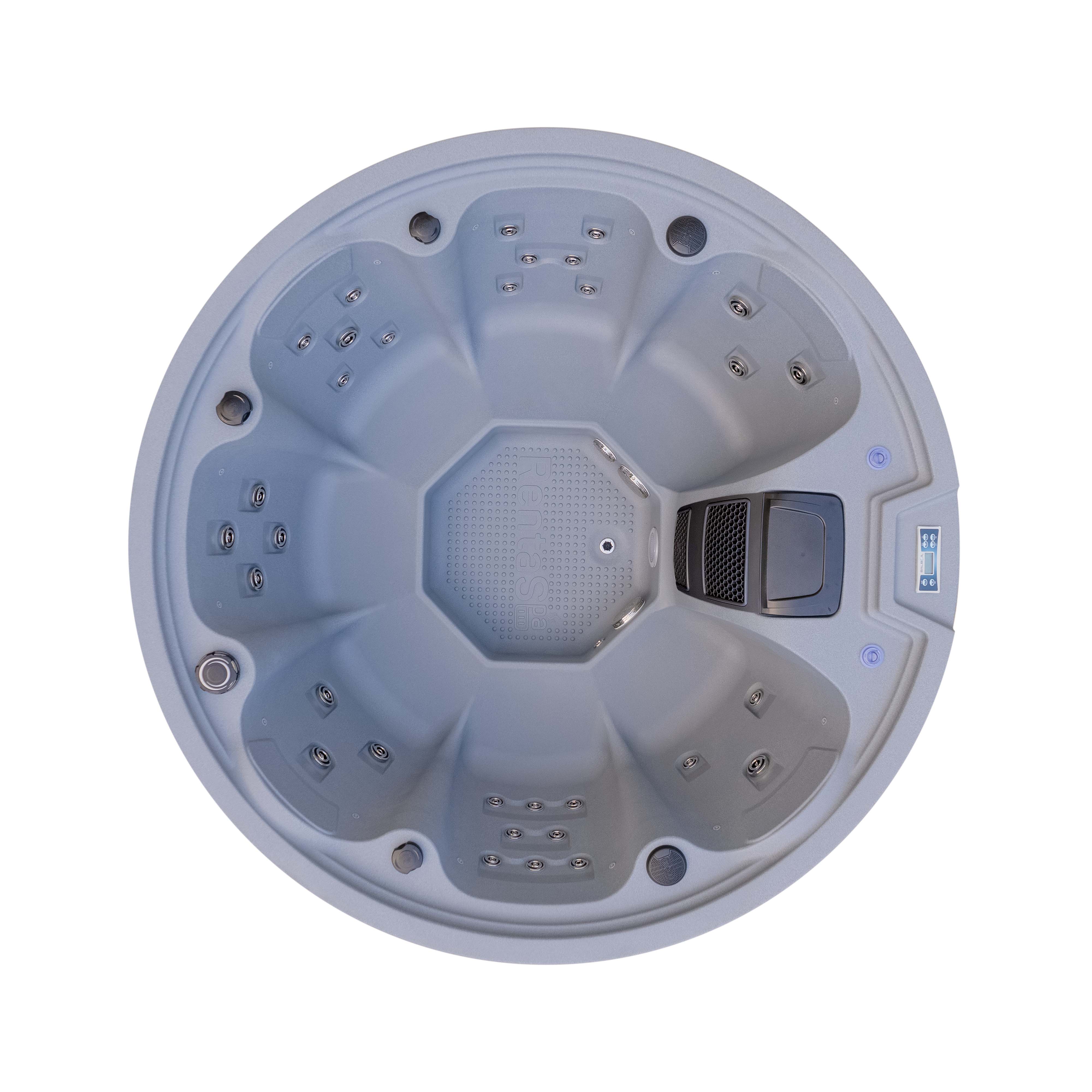 7人用ホットタブ、丸型マッサージスパ、回転成形屋外スパ浴槽、 - Relax - Spa & Wellness のレビューと価格
