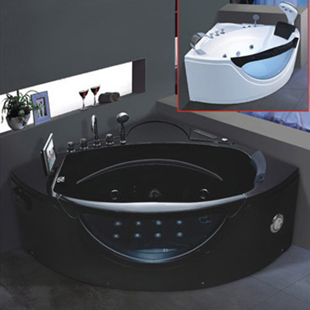プレミアム屋内三角形ジェットバス（二人用）、内蔵テレビ、カス - Spa Wellness Nature のレビューと価格