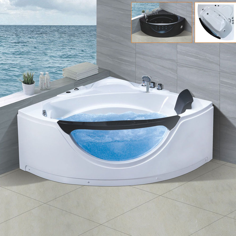 プレミアム屋内三角形ジェットバス（二人用）、内蔵テレビ、カス - Spa Wellness Nature のレビューと価格