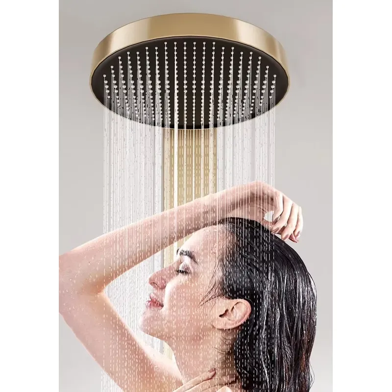 真鍮製レインフォールシャワーパネルセット デジタルディスプレ - Spa & Wellness Paradies Braunschweig のレビューと価格